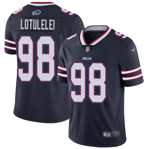 Men Buffalo Bills 98 Star Lotulelei Limited Navy Blue Inverted Legend NFL Jersey
